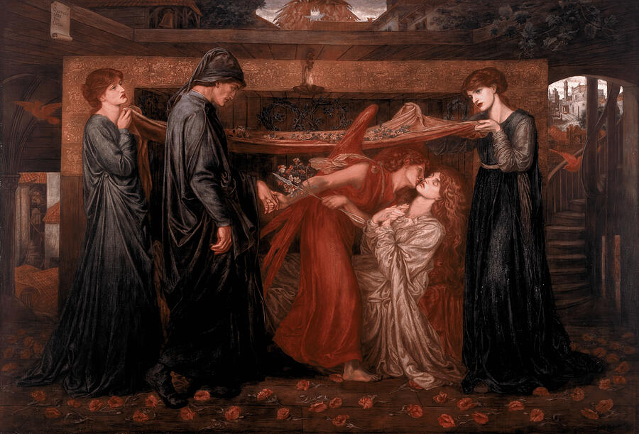 Dantes Dream - Dante Gabriel Rossetti Digital Art by Samuel HUYNH Dantes Dream - Dante Gabriel Rossetti Digital Art by Samuel HUYNH