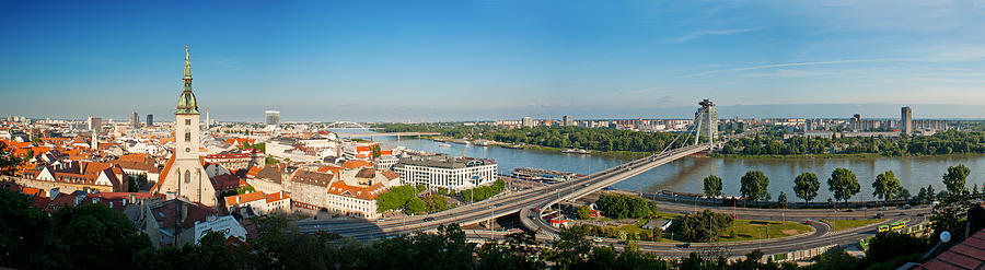 Danube River in Bratislava Photograph by Wael Massalkhi
