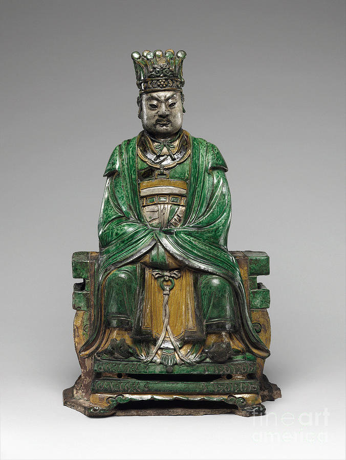 Daoist Official, 1482 Sculpture by Qiao Bin