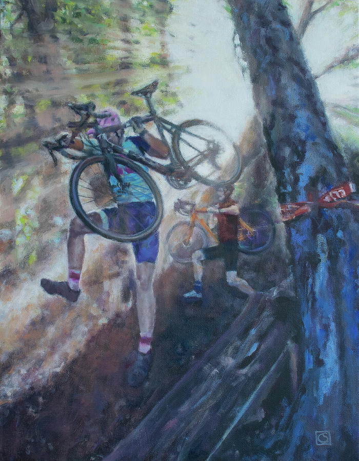 Daredevil Bikers Painting by Kerima Swain