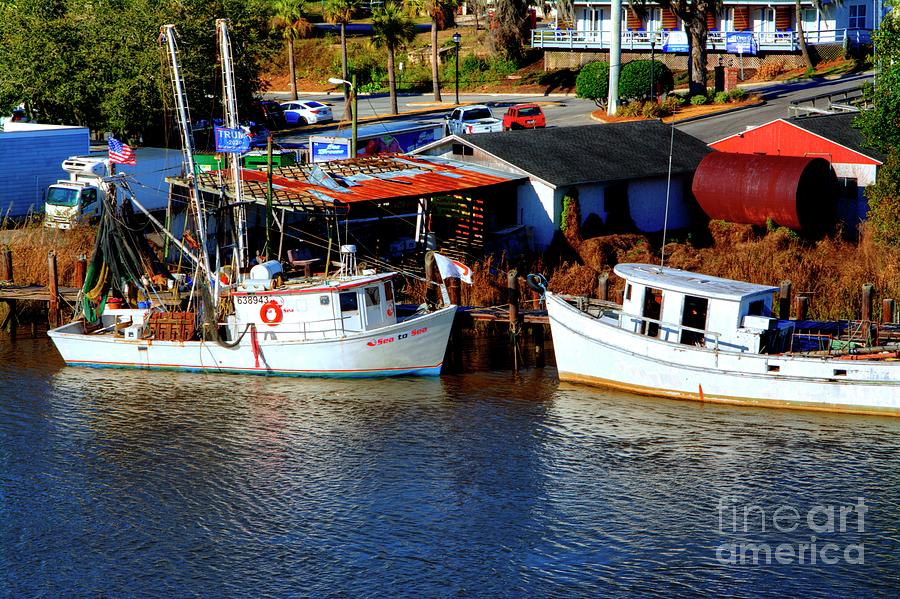 Darien Fishing Boats Photograph by Paul Lindner Pixels