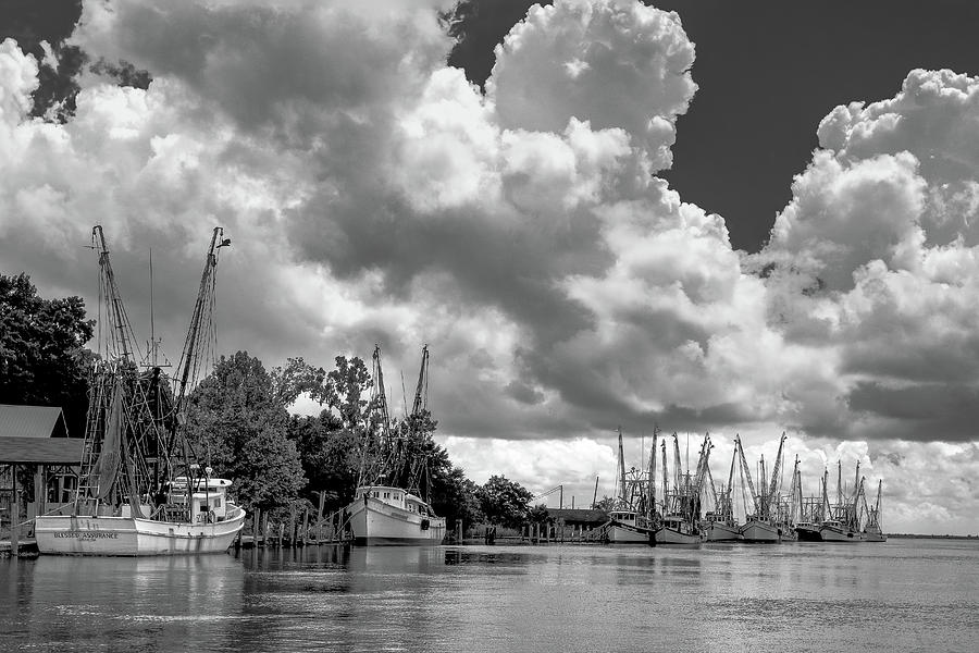 Darien Shrimpling Fleet BW by Kenny Nobles Darien Shrimpling Fleet BW by Kenny Nobles