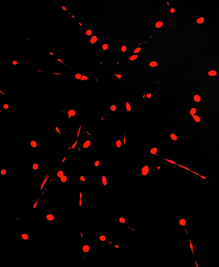Dark Art Red Painting by Olivia Seger