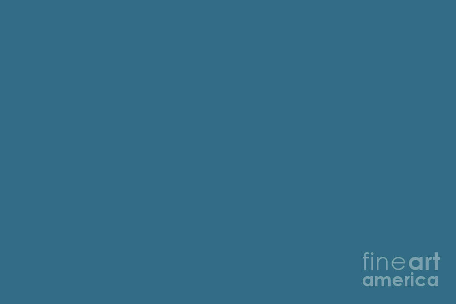 Dark Azure Blue Solid Color Pairs Blue Velvet DET559 - 2024 Trending Shade Hue Digital Art by Simply Solids