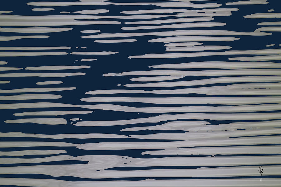 Abstract Photograph - Dark Blue Breeze by Attila Meszlenyi