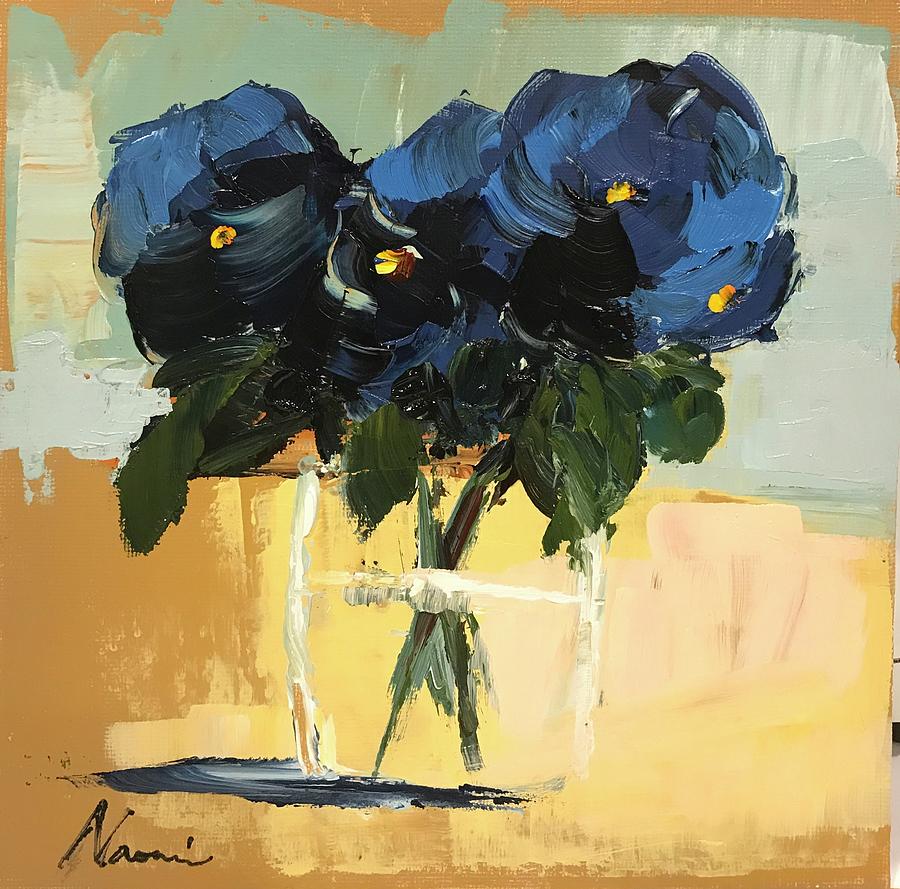 Dark Blue Painting by Naomi Bautista - Fine Art America