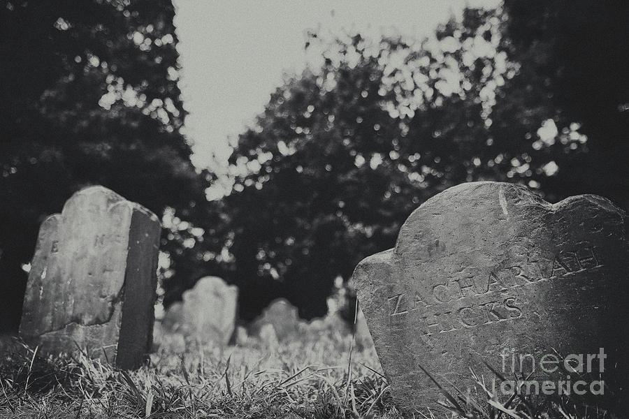 Dark Cemetery in Boston Photograph by Stephen McCabe - Fine Art America