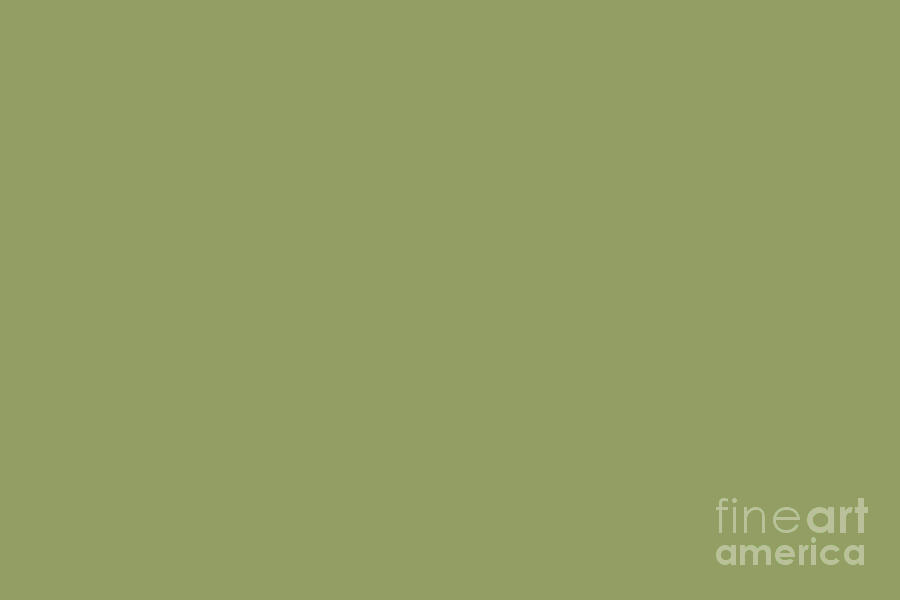 Dark Chartreuse Green Single Solid Color - Hue - Shade - Simple Plan Color  by My Perfect Color