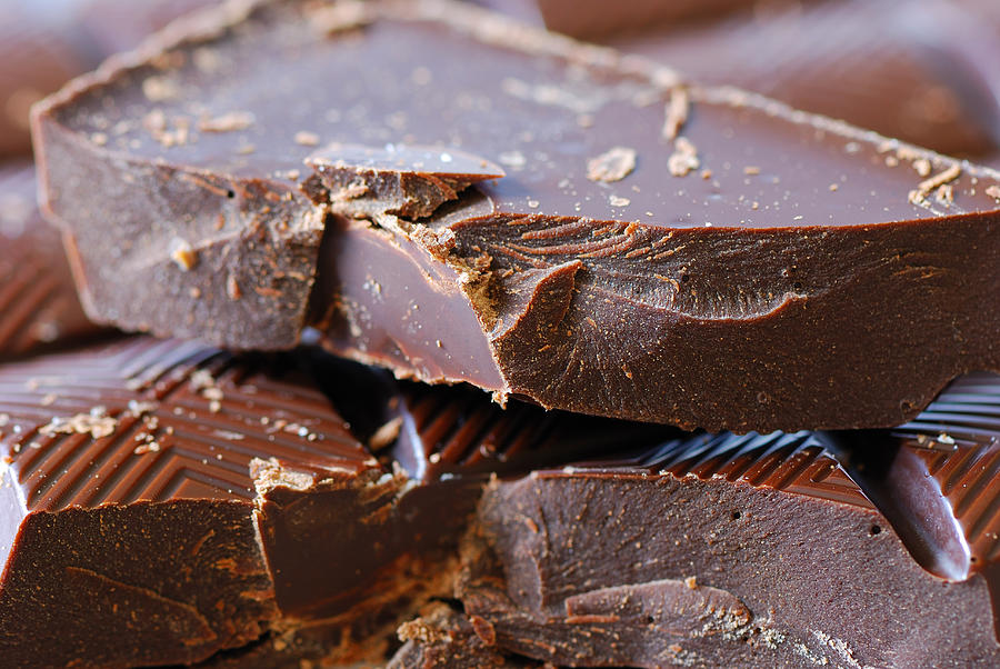 Dark Chocolate Texture Photograph by (C)Andrew Hounslea