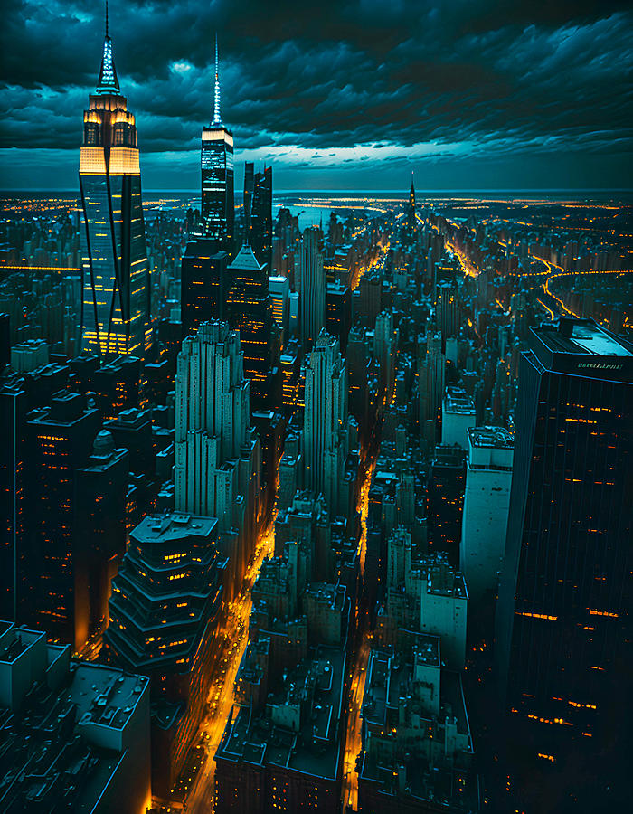 Dark City Digital Art by Mike Ofstedahl - Fine Art America