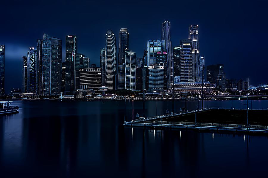 Dark Cityscape Photograph by Dawn Van Doorn