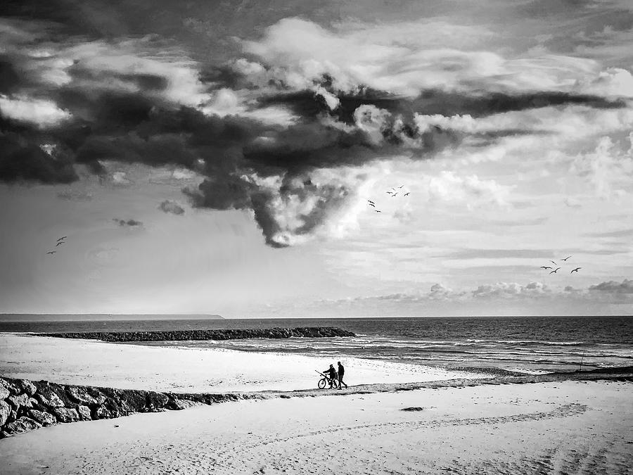 Dark Clouds Over The Sea Photograph by Luis Vasconcelos - Fine Art America