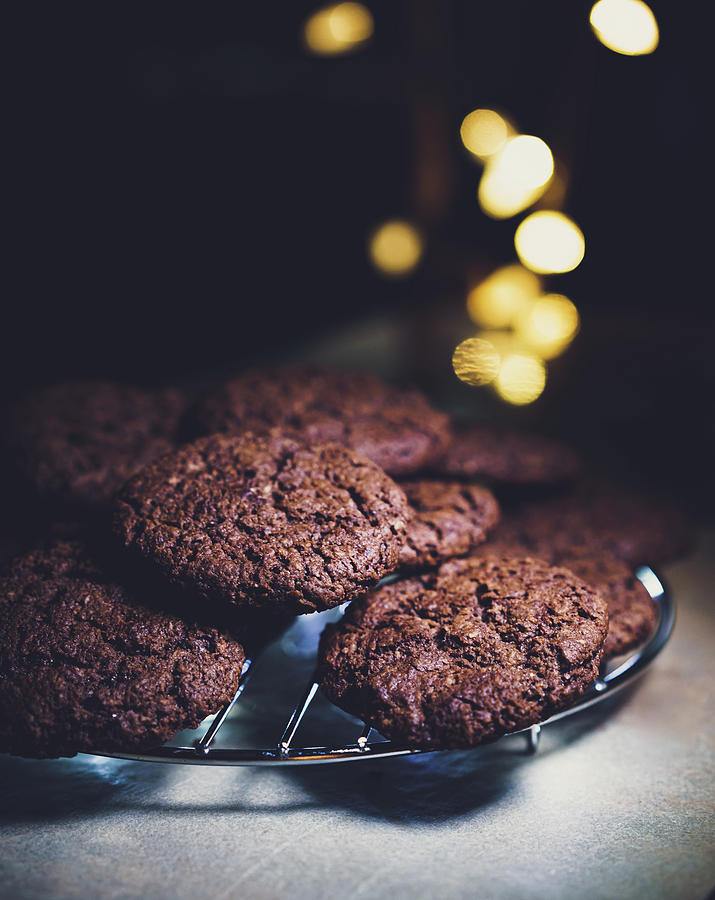 Dark Cocoa Coco Cookie Photograph by Nisah Cheatham