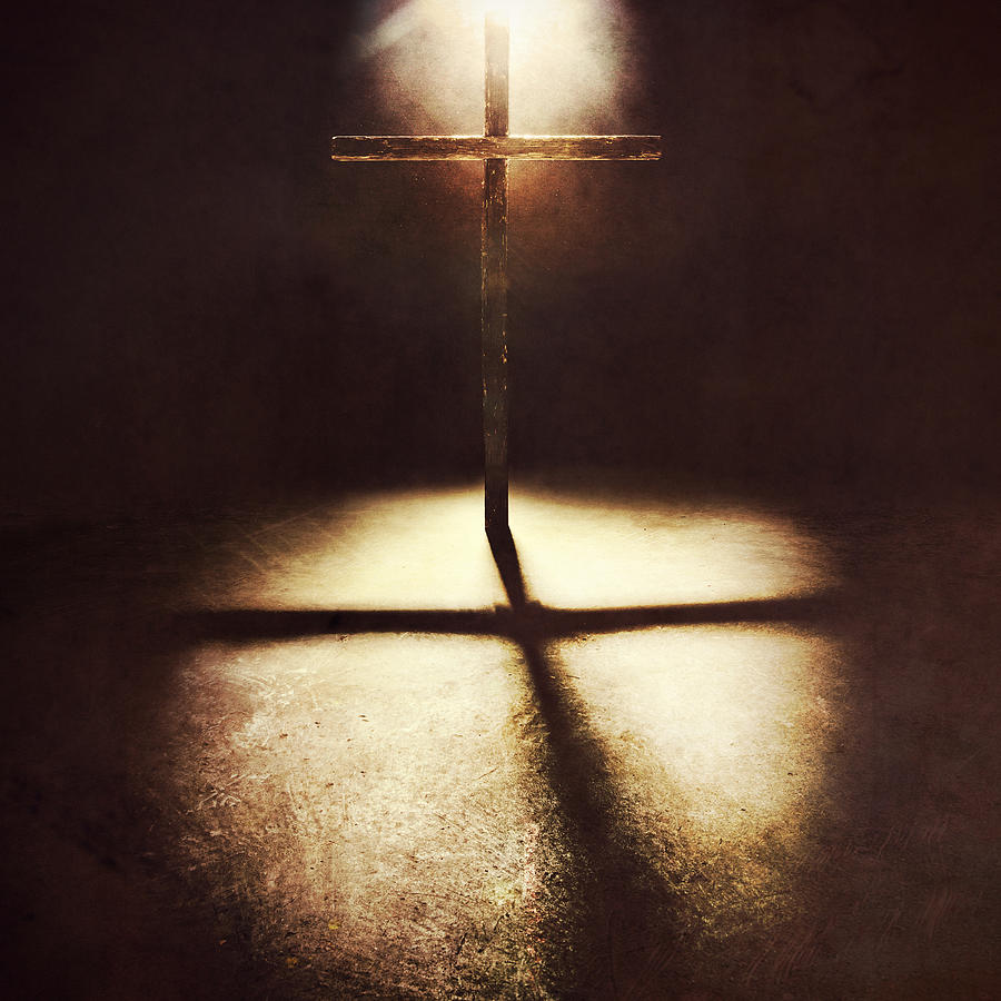 Dark Cross with Shadow Photograph by RyanJLane