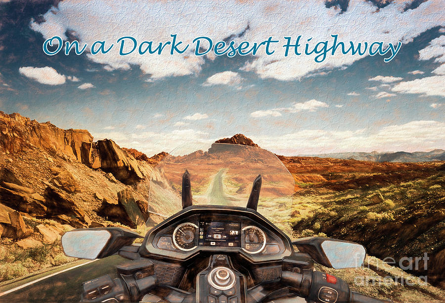 Dark Desert Highway Photograph by Nigel Lomas Pixels