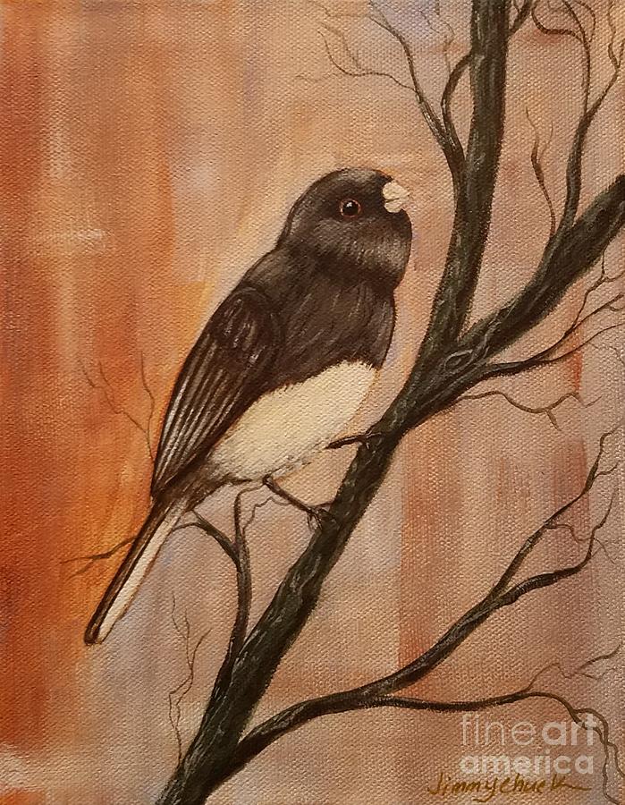 Dark Eyed Junco Painting by Jimmy Chuck Smith