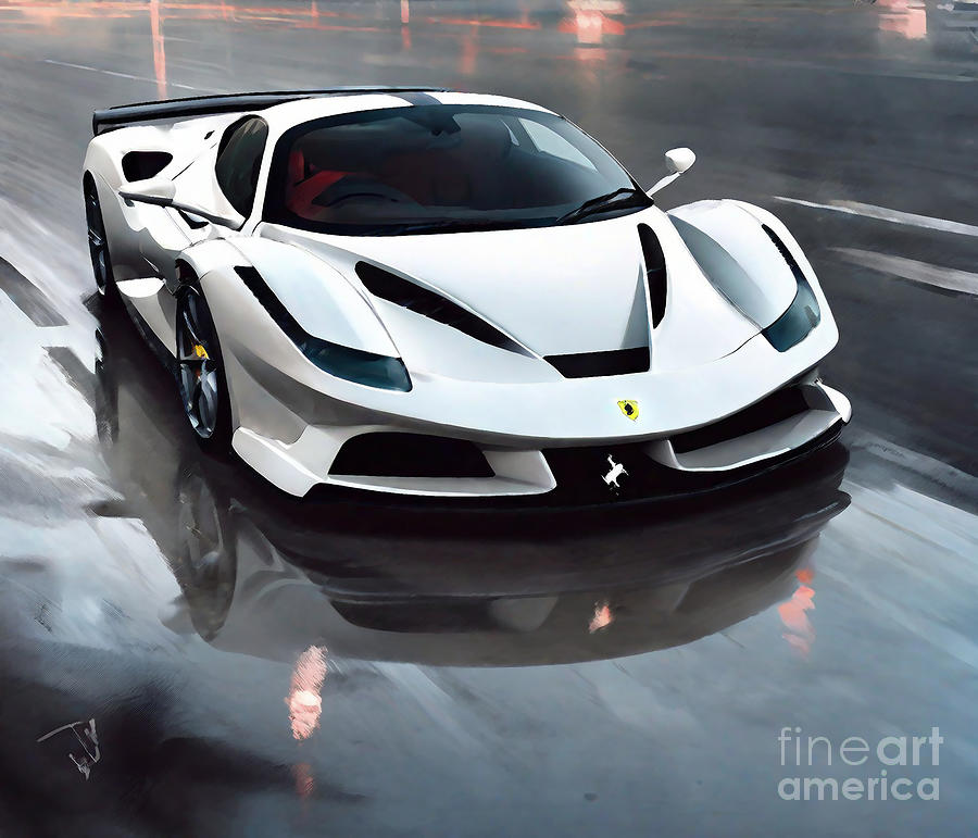 Dark fantasy 191 2021 Ferrari Sf90 Stradale Assetto Fiorano White ...