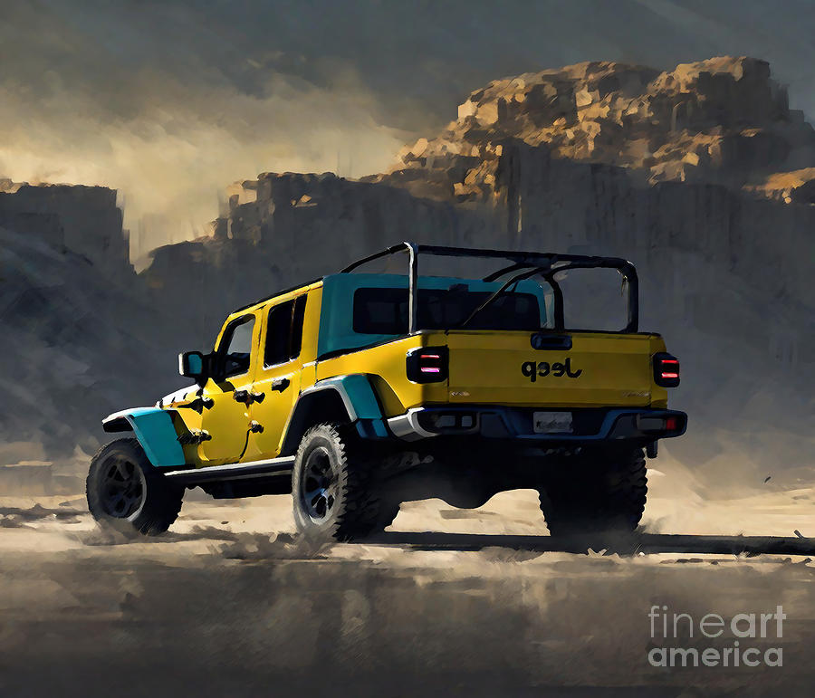 Dark fantasy 64 2020 Jeep Gladiator Vegas4X4 Rear View Suv Mixed Media ...