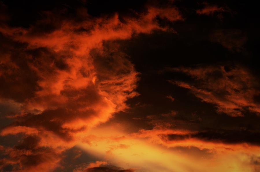 Dark Firey Sky Photograph By Cameron Brosnan - Fine Art America