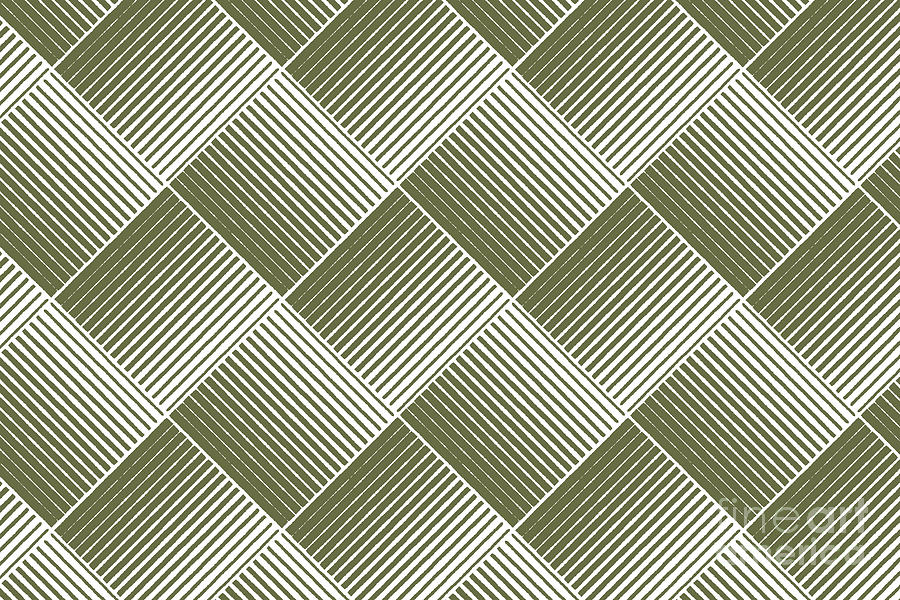 Dark Green And White Mosaic Stripe Pattern Petite Pattern Minimal Graphic Designs 