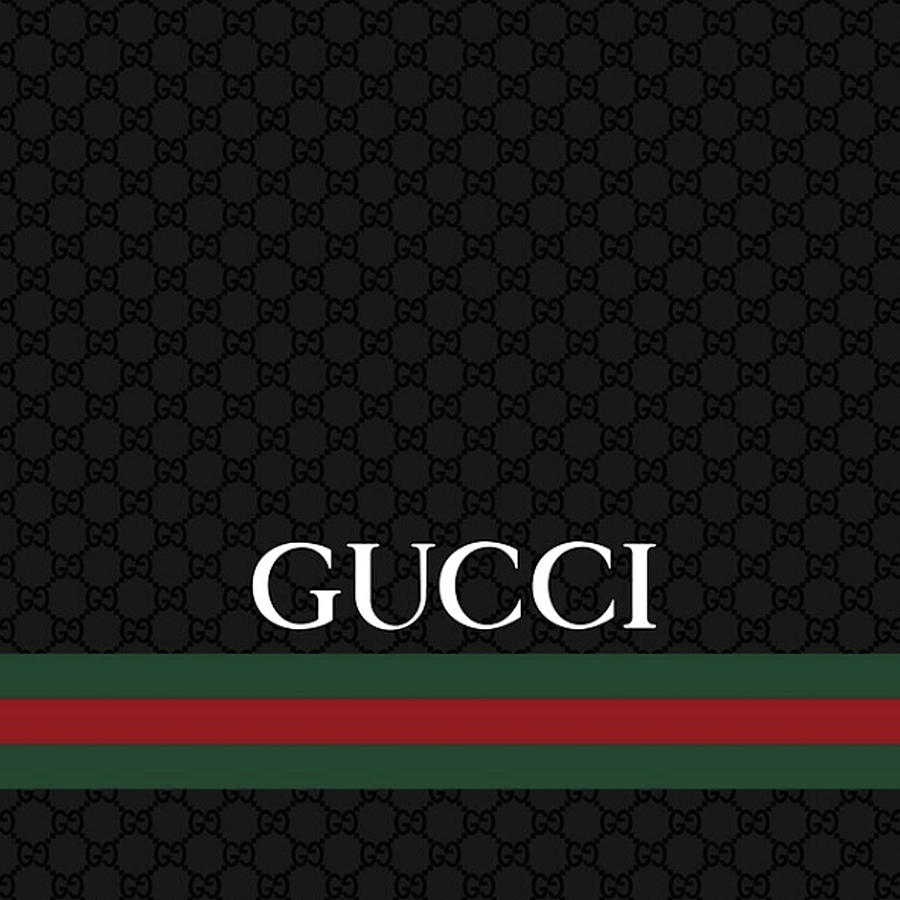 Dark Gucci pattern with logo Tapestry - Textile by Miracle Becker ...