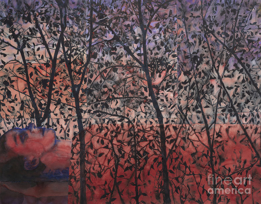 Dark Leaves, 2021 Painting by Graham Dean