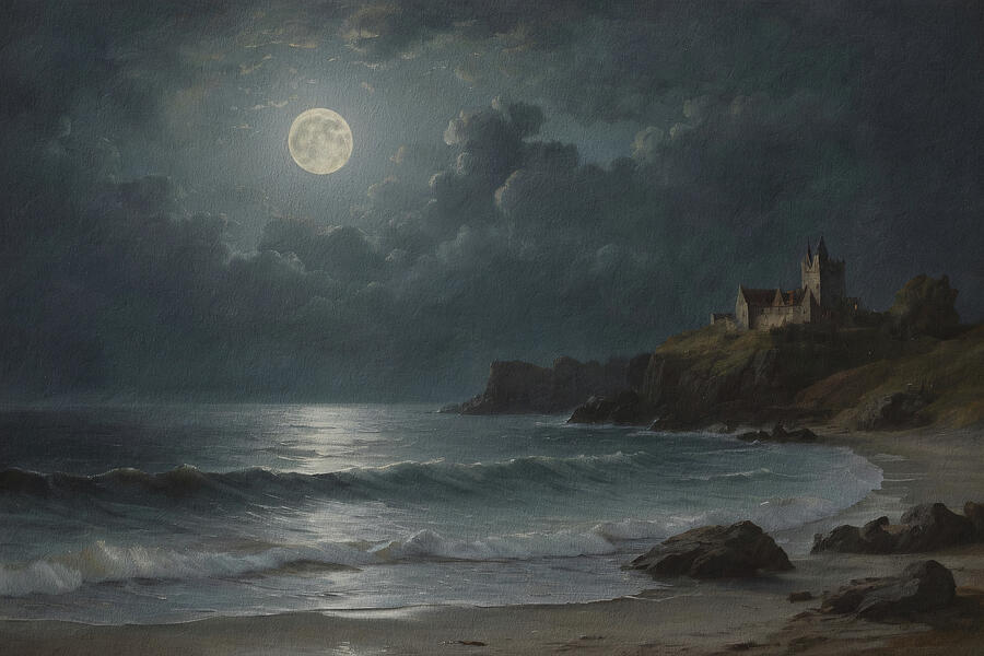 Ocean hotsell moon painting