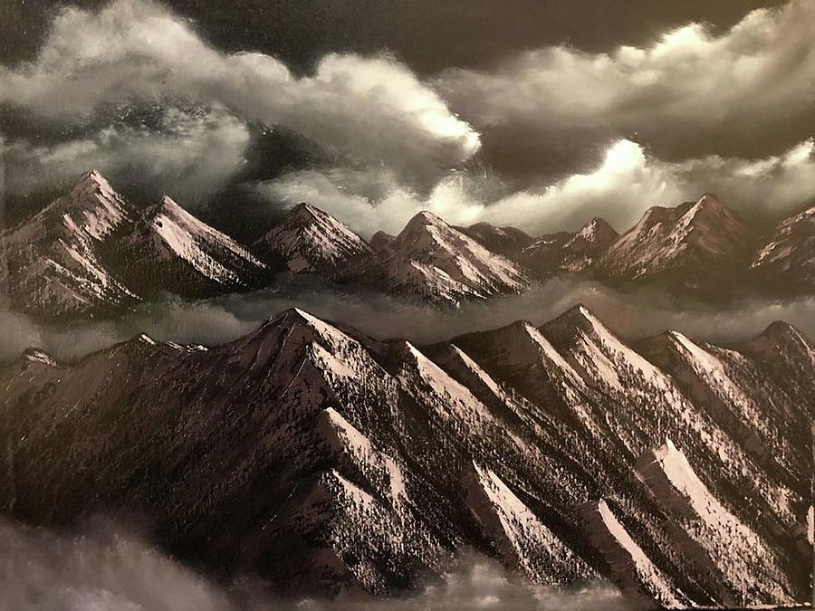 Dark Mountains Painting by James Albertin - Fine Art America