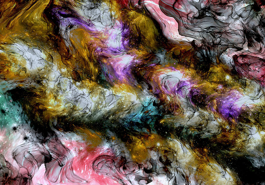 Dark Nebula Digital Art by Michael Damiani
