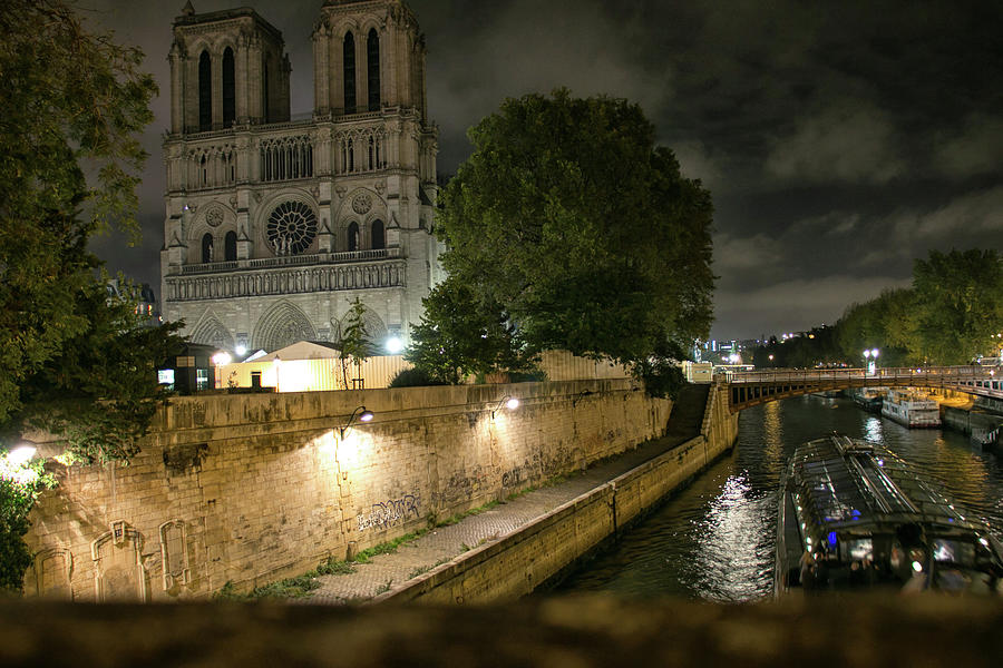 Dark Notre Dame Photograph by Lisa Chorny