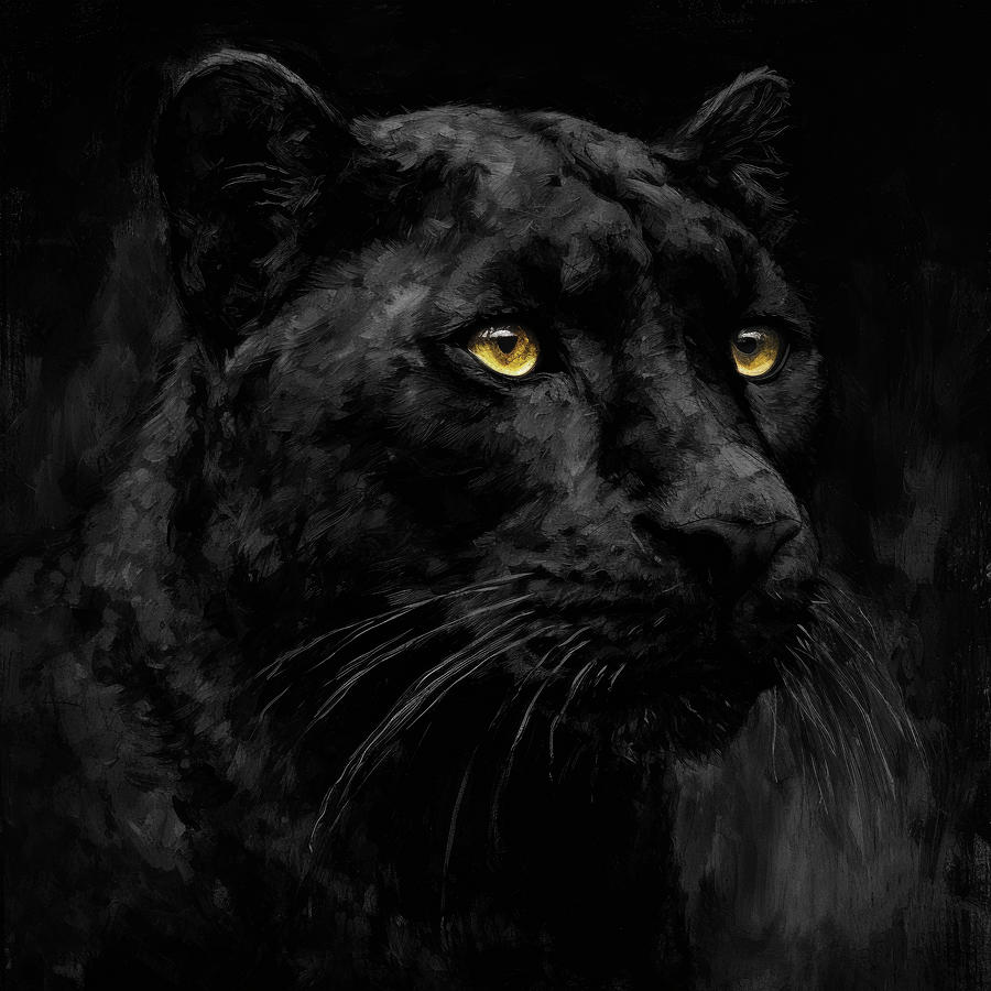 Dark Panther Digital Art by Mike Taylor - Fine Art America