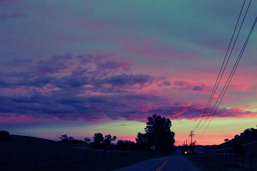 Dark pink sky Photograph by Ted Fletcher - Fine Art America