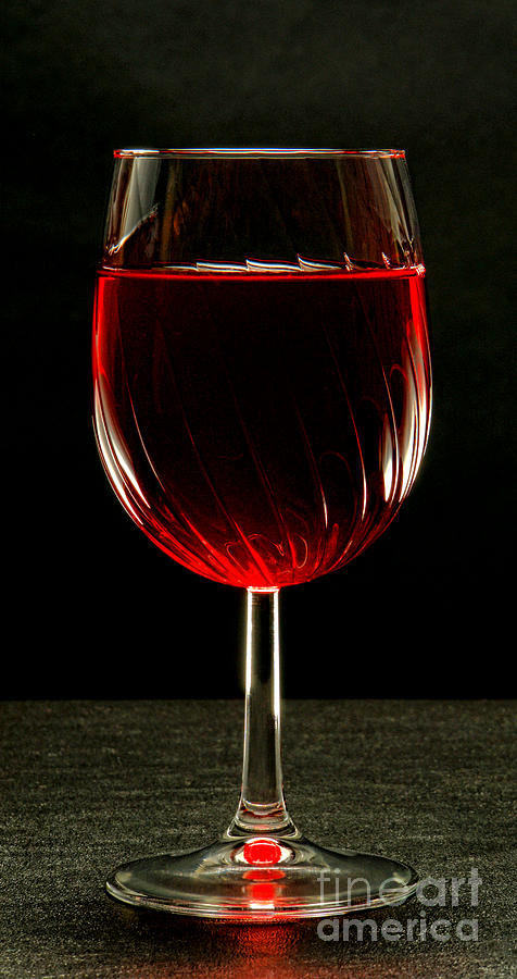Dark Red Wine Photograph by Olivier Le Queinec