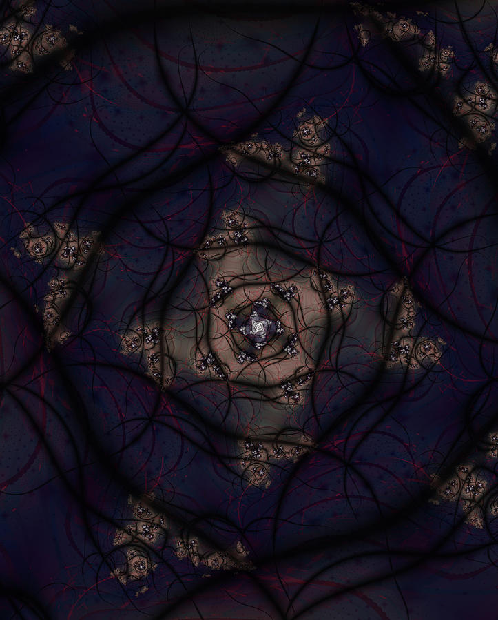 Fractal Digital Art - Dark Rose by Jussi Laasonen Fractal Digital Art - Dark Rose by Jussi Laasonen