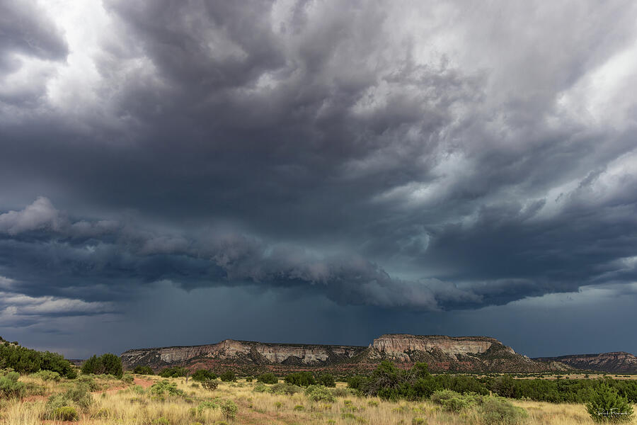 Dark Skies at Ancient Mesa Photograph by Rick Furmanek