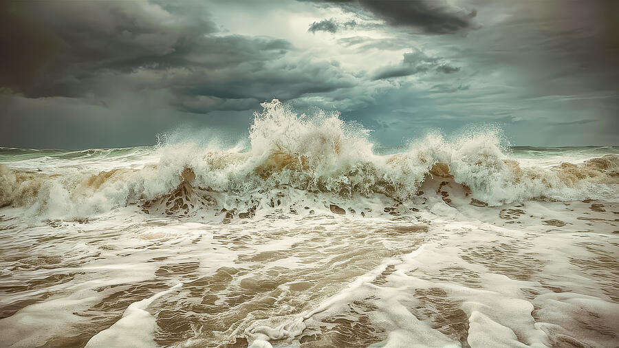 Dark Sky Waves Photograph by Bill Posner Dark Sky Waves Photograph by Bill Posner