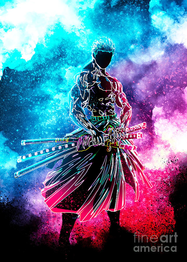 Dark soul of roronoa zoro Poster San Creative Tapestry - Textile by ...