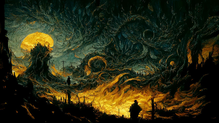 Dark Souls, Van Gogh Digital Art by Alan Waller - Pixels