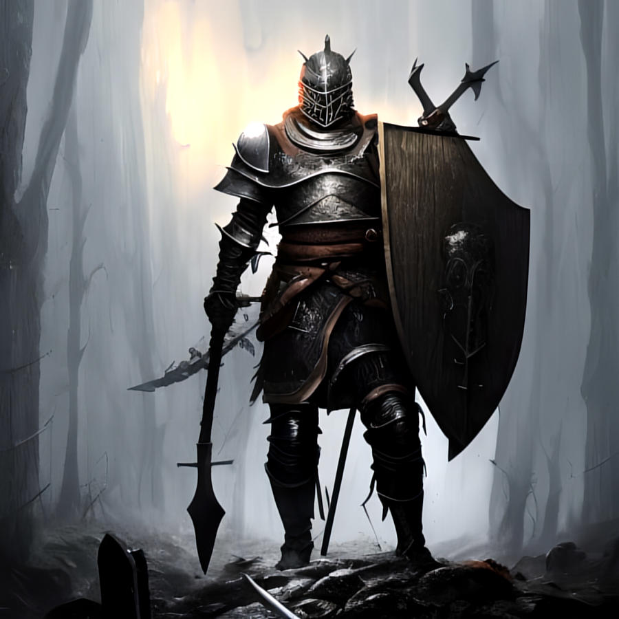 Dark Souls Warrior Digital Art by SnazzyAI Official - Fine Art America