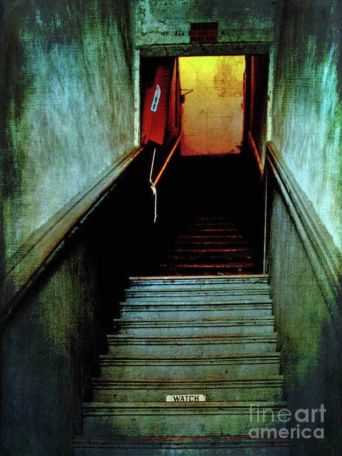 Dark Stairway Photograph by Pattie Calfy