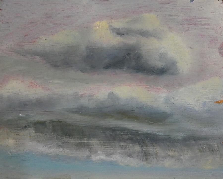 Dark Storm Clouds Painting by Joseph Eisenhart