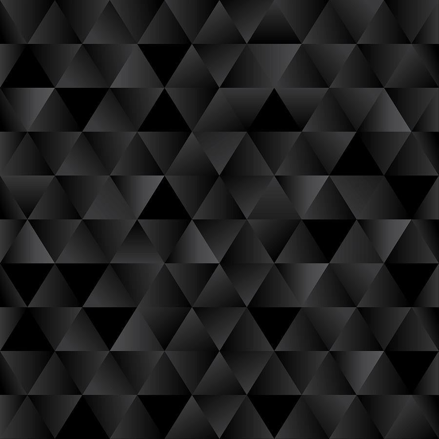 Dark Triangles Abstract Pattern Digital Art by Jeff Hobrath - Fine Art ...