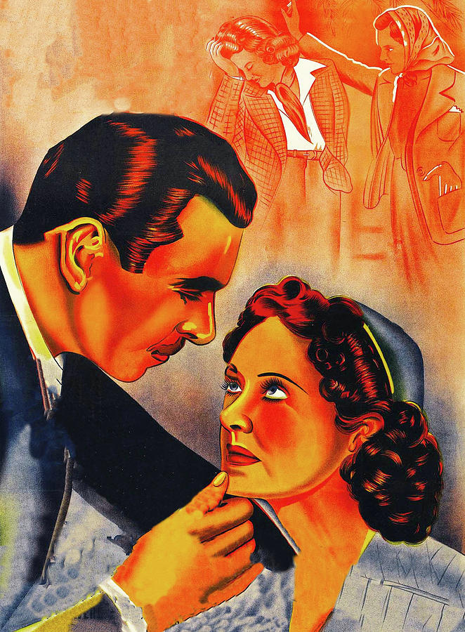 Bette Davis Painting - Dark Victory, 1939-b, movie poster painting by Movie World Posters