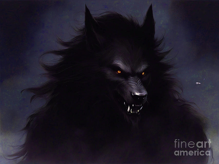 Dark Wolf Digital Art by Magically Nerdy - Fine Art America