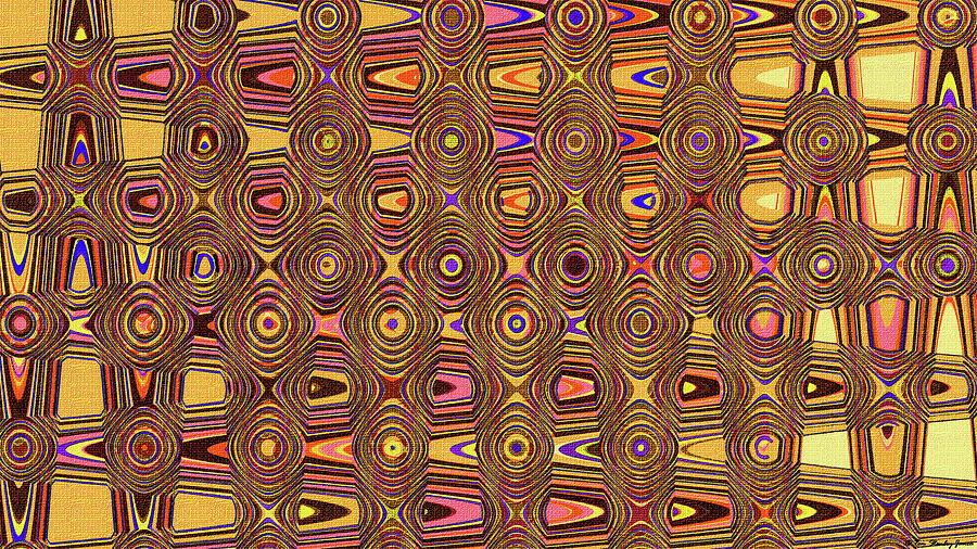 Darker Rainbow Abstract 3466F Digital Art by Tom Janca