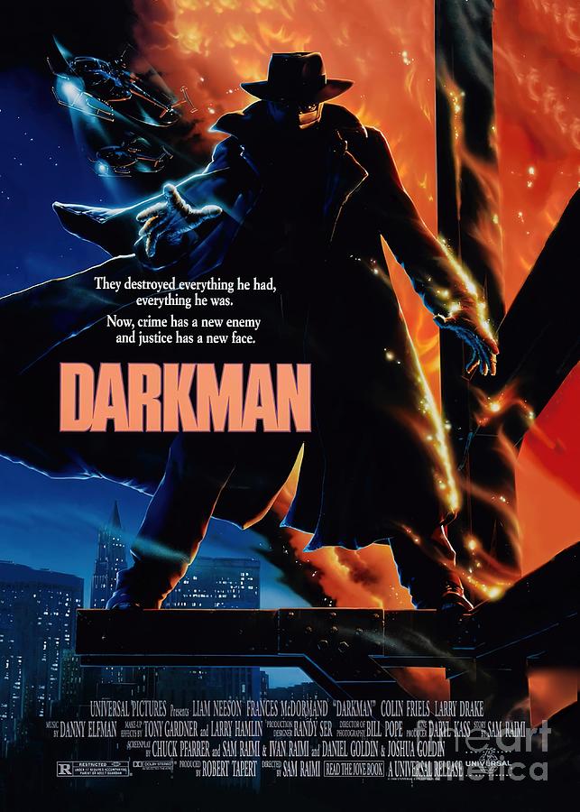 Darkman Movie Poster Tapestry - Textile by Victoria Shaw | Pixels