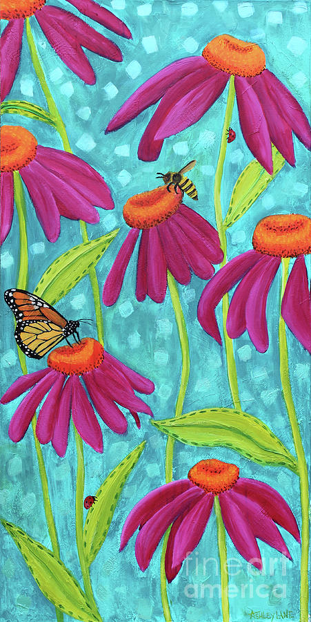 Darling Wildflowers Painting by Ashley Lane