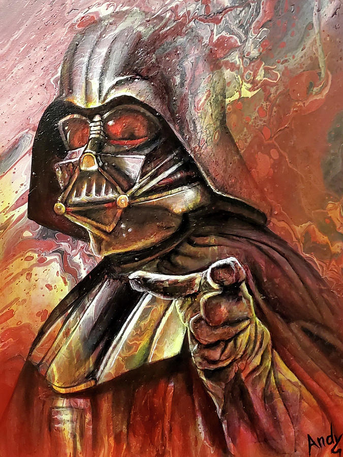 Darth Vader Painting by Andy and Michelle's - Fine Art America