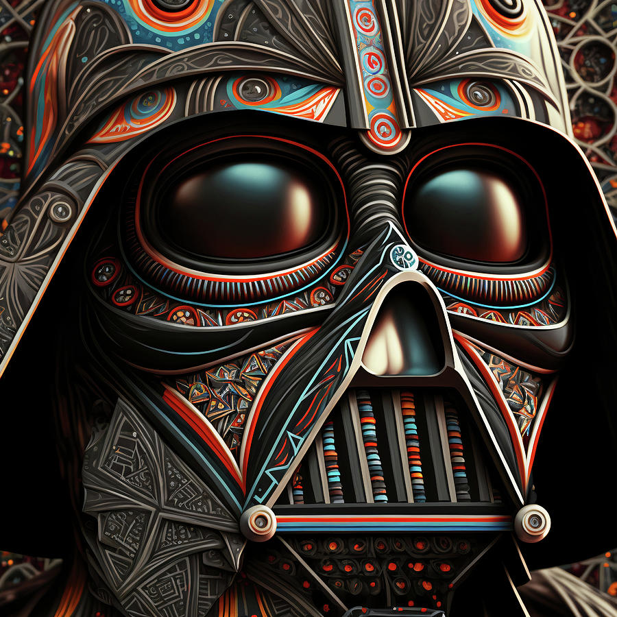 Star Wars Digital Art - Darth Vader Chicano Style by iTCHY