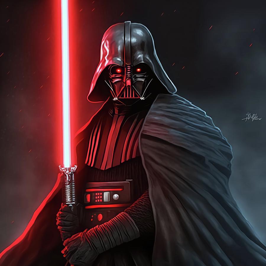 Darth Vader Digital Art by Creationistlife - Pixels